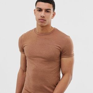 Men, Muscle Fit, Medium, Marl Beige